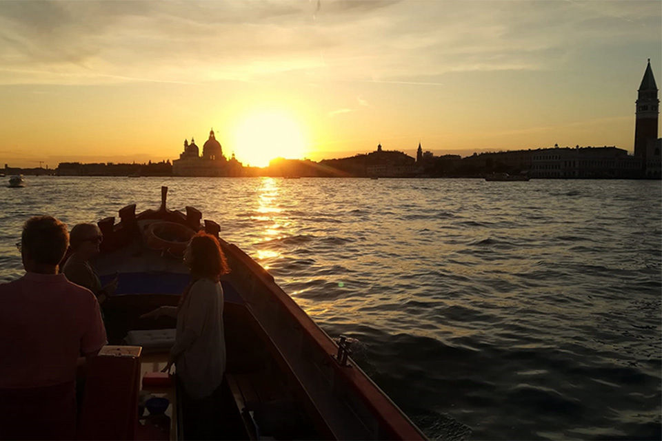 Panoramic tour at the sunset with aperitivo on board